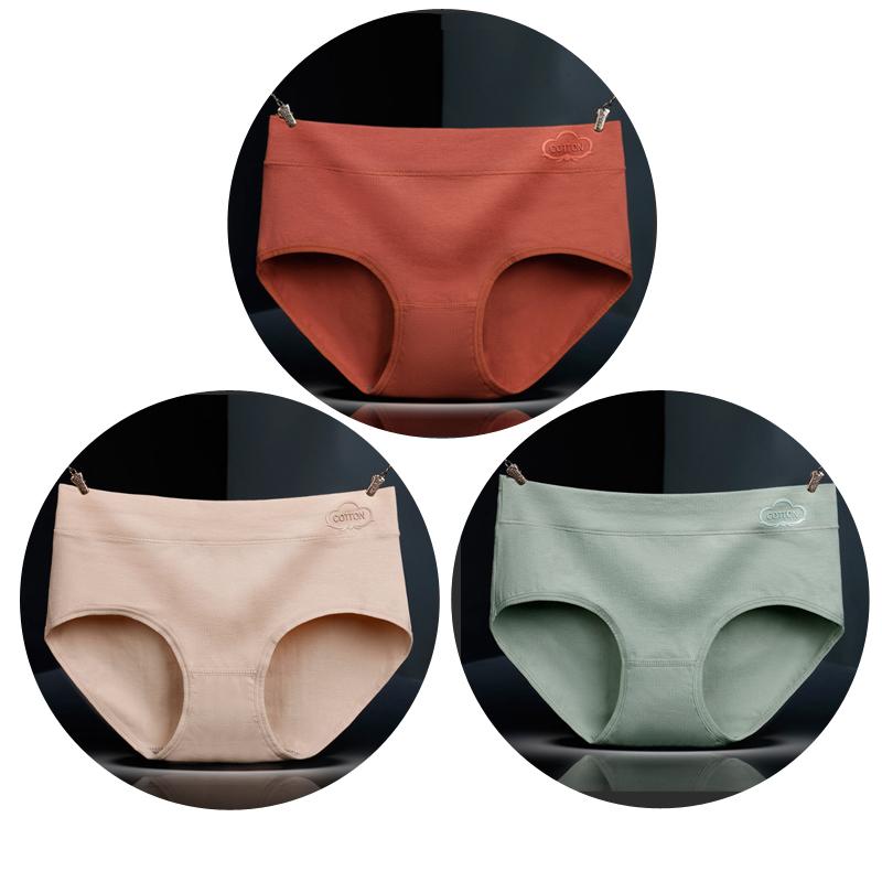 3 Pcs/Lot Panties Women's Underwear Cotton Panties Antibacterial Underwear Breathable Briefs Underpanties Girls Sexy Lingeries
