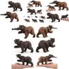 Realistic Black Bear And Brown Bear Forest Animal Model Figurines Perfect For Kids