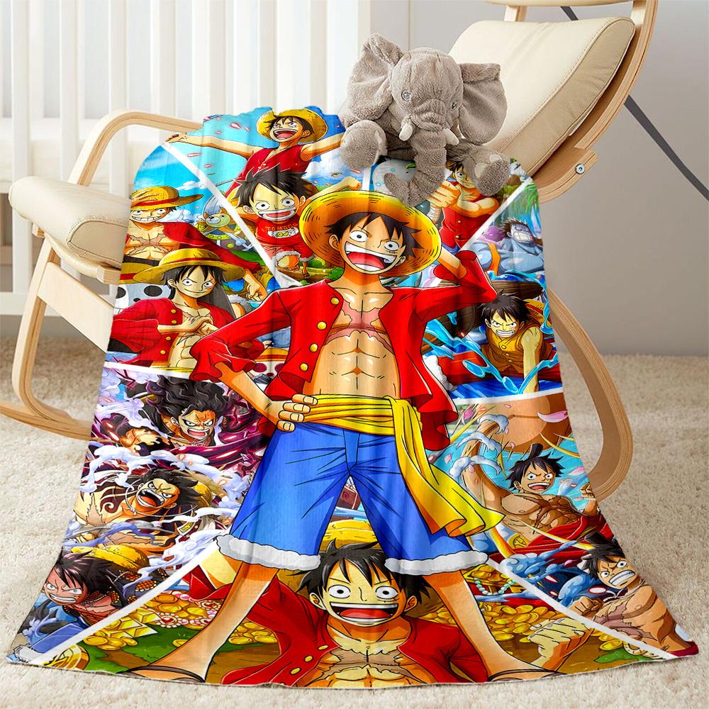 One Piece Adventure Flannel Blanket-Soft and Suitable for Sofas,Beds,Offices,Travel,All Seasons,Great Gift for Holidays and Birthdays.