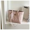 European American Style Faux Leather Tote Bag for Women, Elegant Embossed Large Capacity Shoulder Handbag, Casual Commute Work Bag KTB