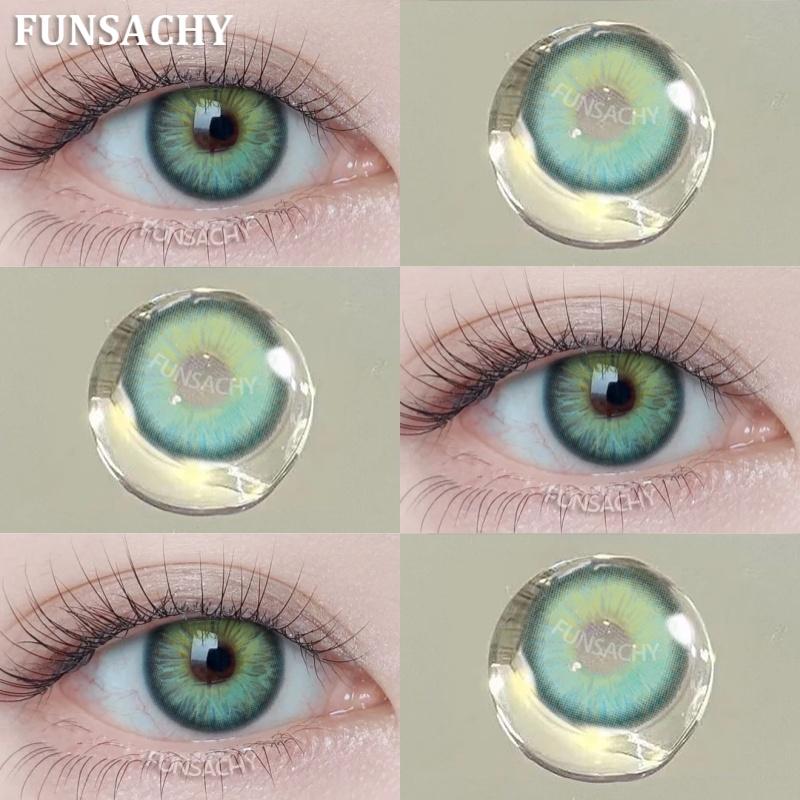 FUNSACHY Brown Korean Lenses Colored Contact Lenses For Eyes Fashion Lens Beautiful Pupil Yearly Use Natural Gray Eye Contacts