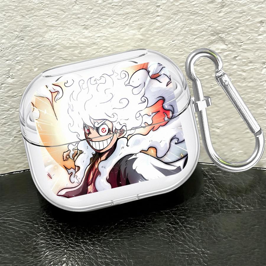ONE PIECE Luffy Hülle Für Samsung Galaxy Buds 3 FE 4Pro 2Pro 2 3Pro Live 4 Pro Klare Kopfhörerhüllen Abdeckung Mit Haken
