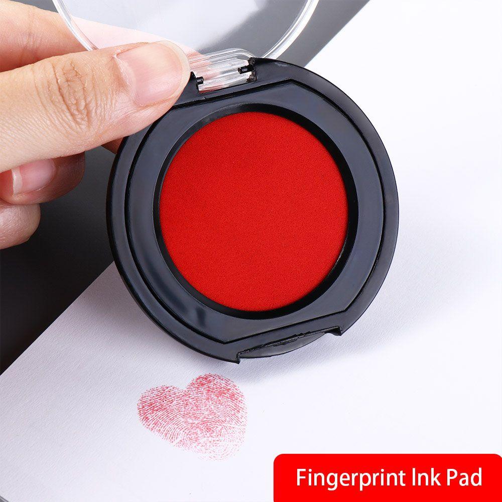 Mini Fingerprint Ink Pad Quick-drying Clear Stamping Thumbprint Ink Pad For Notary Anti-Fake Signing Inkpad