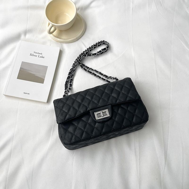 IELGY Large-Capacity Diamond Chain Bag All-Match Small Square Bag Can Be One Shoulder Can Cross-Body