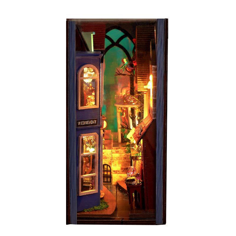 Tianyu DIY Miniatur 3D Buchstützen-Puzzle - Overture Street Montage, Kreatives Geburtstagsgeschenk