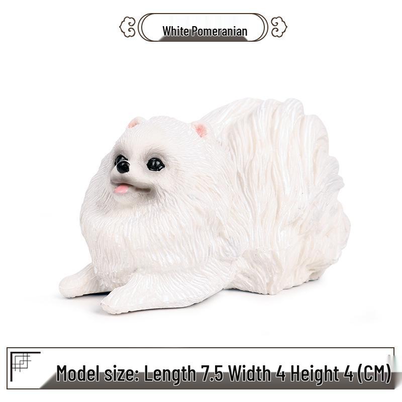 Pomeranian Dog Model: Trendy Car Decoration & Children s Cognitive Toy