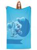 Blues Clues Blue Blanket Warm Soft Plush Throw for Living Room Bedding Decorative Flannel Bedspread Cover