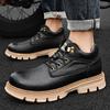 Fashion Genuine leather Men's autumn and winter shoes Retro and high-quality luxury styles Office or leisure business Outdoor daily