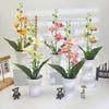 Orchid Artificial Plant For Wedding Decor With Realistic Design For Photography And Home Display