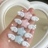 2Pcs Girl Hairpins Sparkling Ice Glitter Design Stars Angel Wings Decor Decorative Bang Hair Clips Hair Accessories