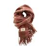 Winter rose pink scarf women's high-end imitation cashmere shawl simple and versatile Christmas scarf