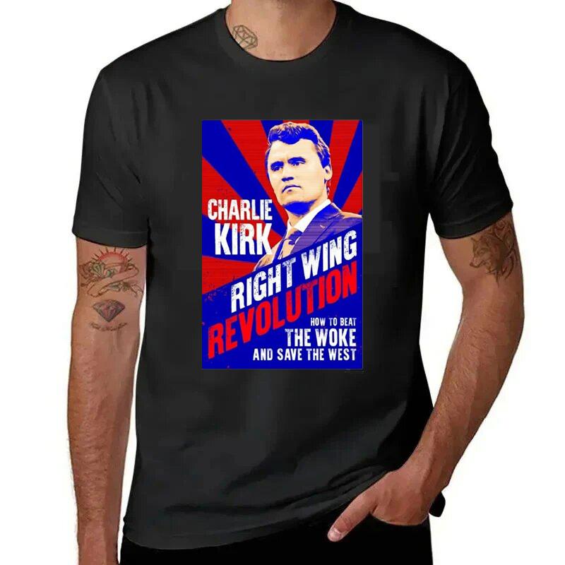 Heißer Stil Lässig FREEDOM Charlie Kirk Bedrucktes T-Shirt Locker 100% Baumwolle Freizeit Unisex Shirt Heißes Produkt S-6XL