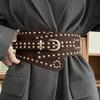 Stylish Rivet Waist Belt Adjustable PU Leather Corset For Women And Men Contemporary Waist Cincher Fashion Accessory