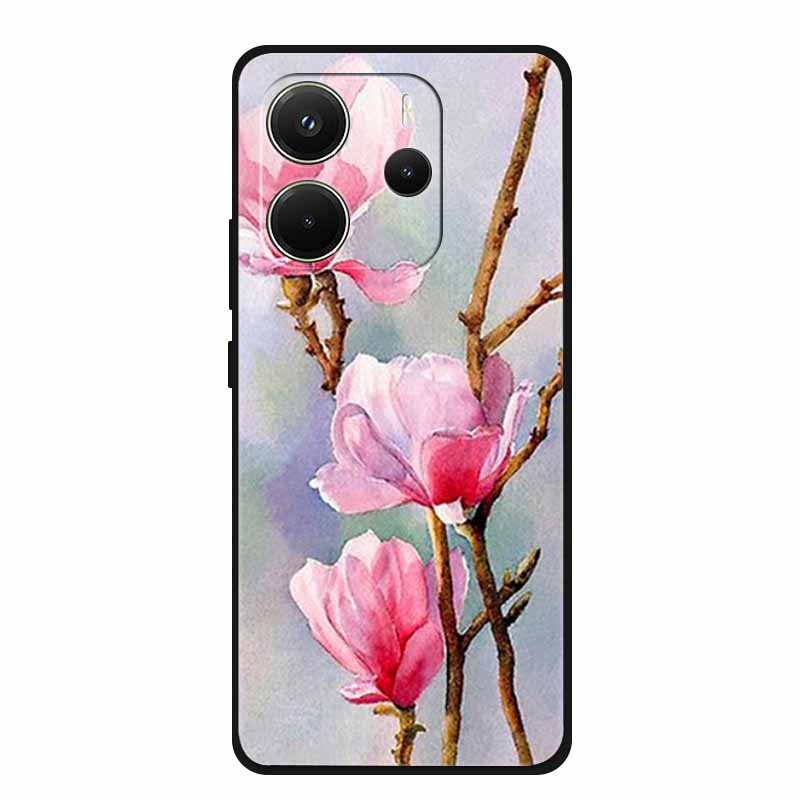 Für Xiaomi Redmi Note 14 4G Global Hülle Luxus TPU Weiches Silikon Cover Handyhüllen für 24117RN76G Schutz Neu Bumper Funda
