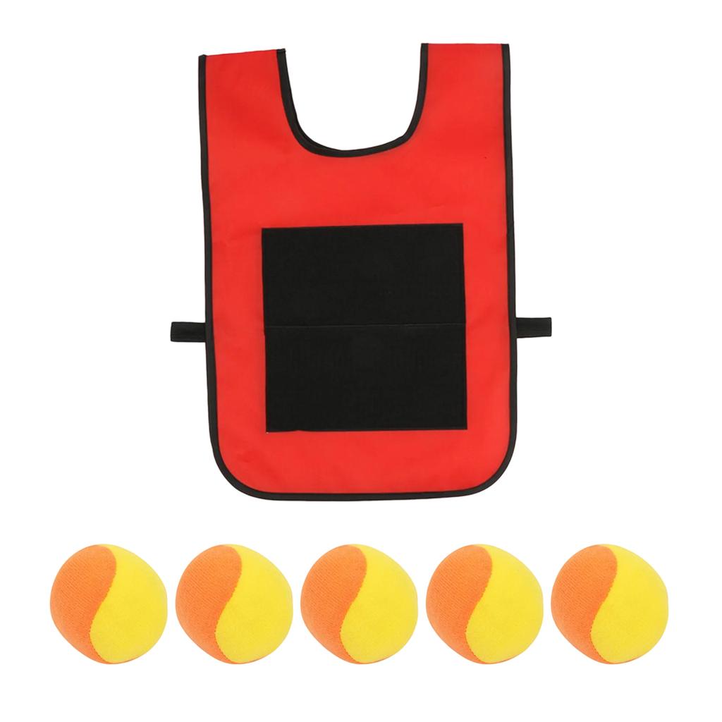 Interactive Outdoor Sticky Ball Vest Set for Kids and Families Adjustable Design for All Ages