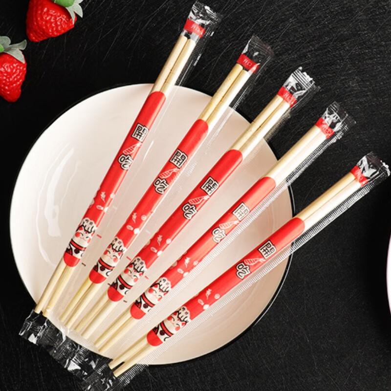 

Fánshùn Individually Wrapped Disposable Bamboo Chopsticks, 500 Pairs