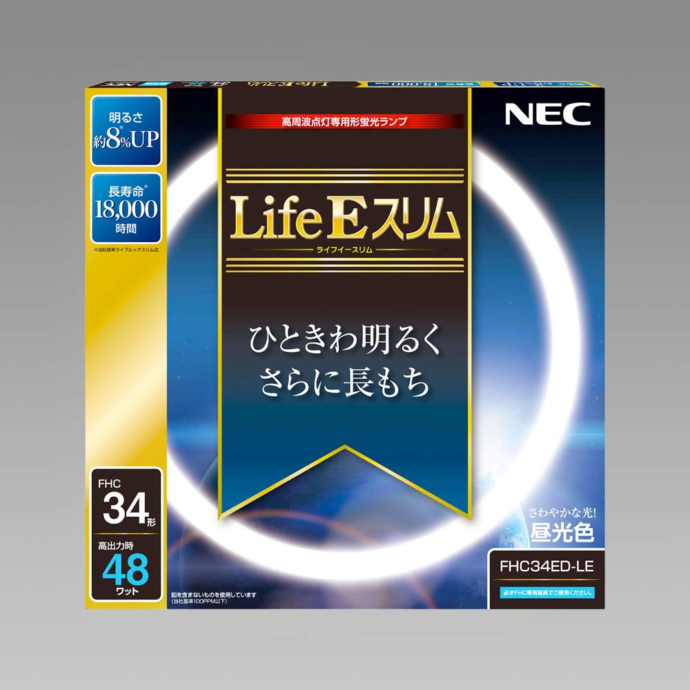 

NEC LifeE Slim Round Fluorescent Lamp (FHC) 34W Daylight Color FHC34ED-LE