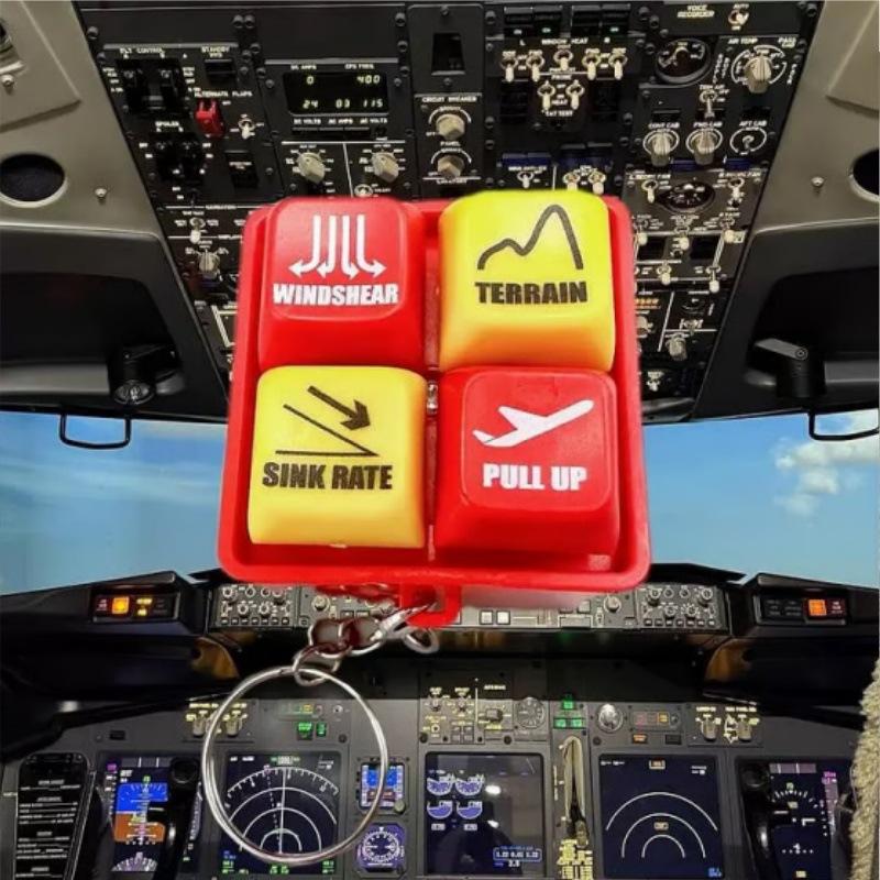 Boeing 737 Airbus Egpws Dźwięk Ostrzegawczy Symulator Ostrzega Trasę Samolotów Boeing Pilot Załoga Brelok