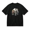 Men's Comfortable Breathable Classic T-Shirt Golden Tribal Elephant Design Tee