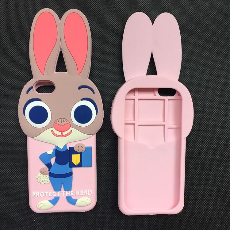 For Iphone 5 5s 6 6plus Zootopia Judy Hopps Nick Wilde Silicone Phone Case With Durable Design For Kids And Teens