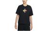 T Shirts Women's Black Crew Neck Moderate Straight Fit FB8210-010