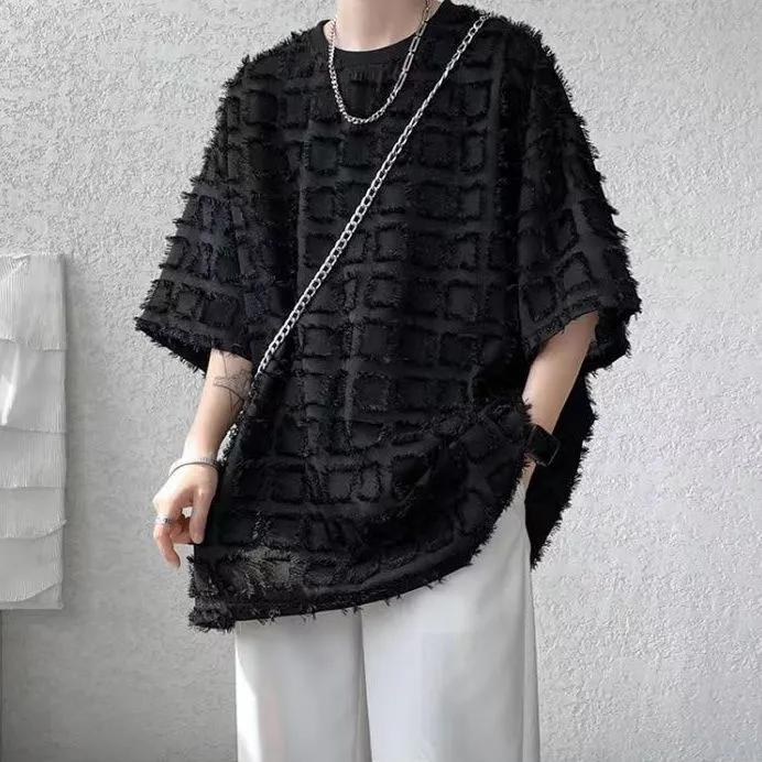 Men Summer Half Sleeved Korean T-Shirt Loose Basic Shirt Casual Top Tees