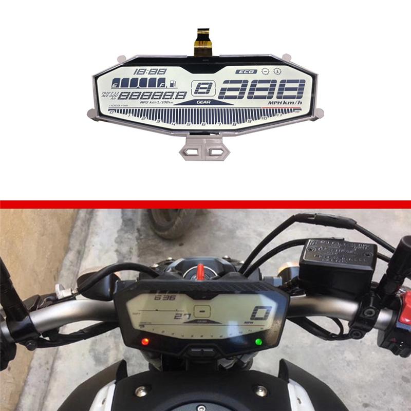 Motorcycle LCD Display For MT07 MT-07 / FZ-07 / Tracer 700 2014- Speedometer Lcdscreen trument LCD Screen-A87Q