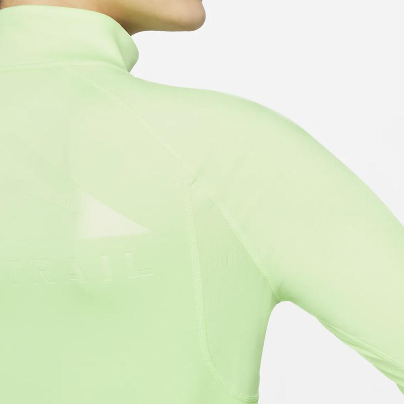 Nike T Shirts Women's Green Stand Collar Moderate Straight Fit DM7569-345