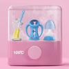 Baby Bottle Newborn Glass Anti-fall High Temperature Anti-flatulence Choking Baby Weaning Pot Heating Insulation Dual-use Bottle