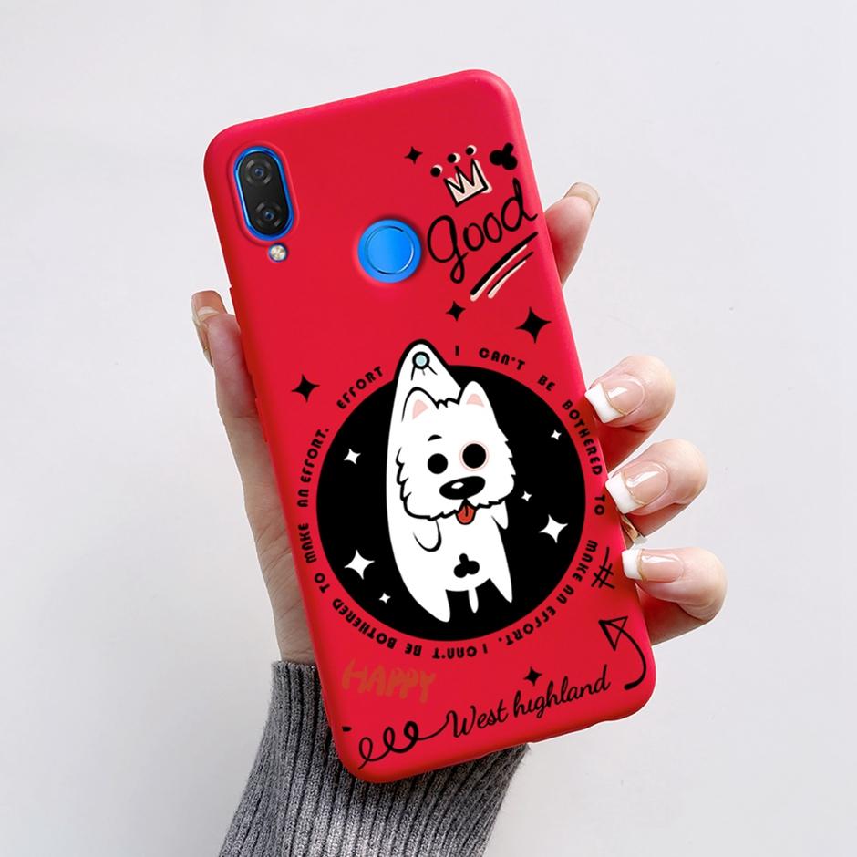 Cute Rabbit Photograph Phone Case For Honor 10 Lite Liquid Silicone Cover Shell For Huawei P smart 2019 Graffiti Bumper