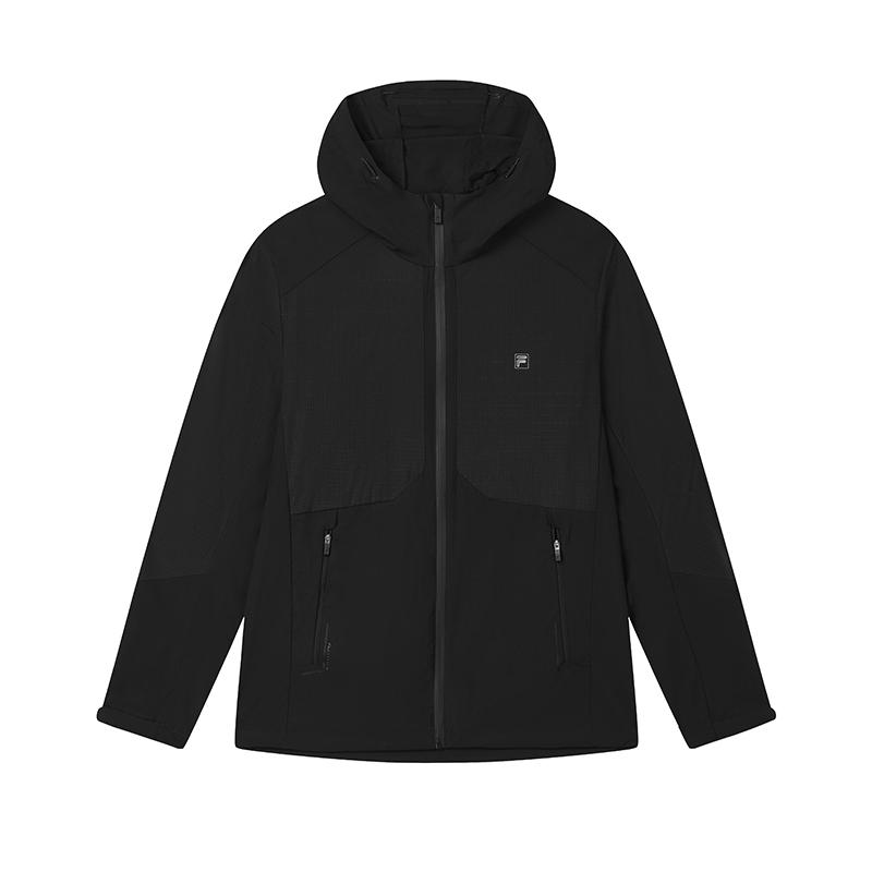New FILA Jackets Coats Men's Jet Black BK F11M523701F-BK