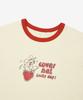 COVERNAT WOMAN Elephant Graphic Ringer T-Shirt Cream