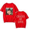 CHAINS OF LOVE T-shirt Charli Xcx Wuthering Heights Tshirts Cotton Short Sleeve Singer Graphic T Shirt Unisex Streetwear Tees