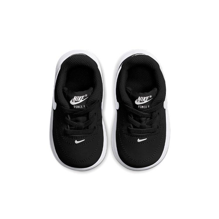Nike Air Force 1 18 Low Top Skateboard Shoes Black White Infant And Toddler 905220-002