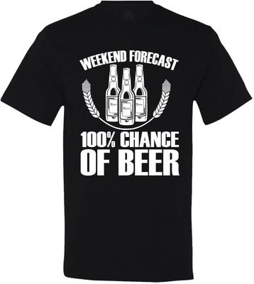 Weekend Forecast Beer T-shirt