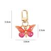 Fashion Exquisite Butterfly Keychain Crystal Butterfly Lobster Button Key Holder Accessories Handbag Pendant Party Decoration
