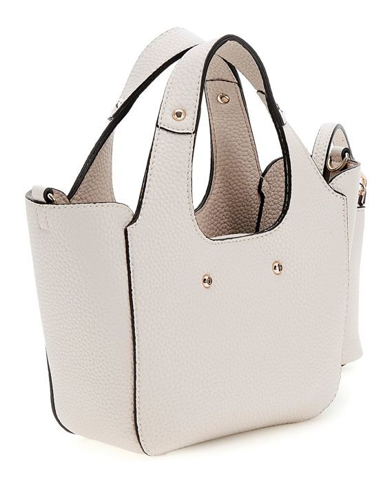 GUESS Sac à main crème pour femme - Helina Mini Tote Bone 296914