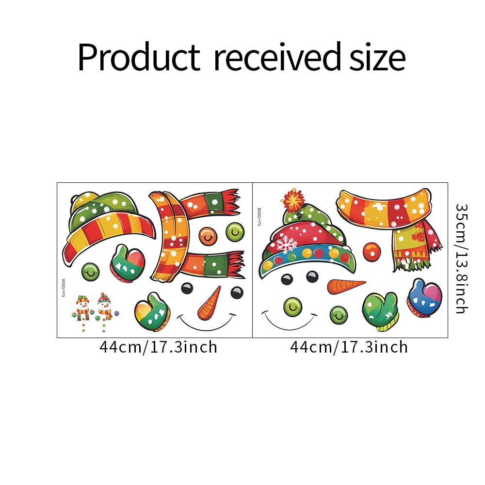 

Fun-f350 Нарисованный рождественский снеговик для холодильника, шкафа с домашним фоном, наклейки на стену с ландшафтным дизайном 35*44cm*2pcs/fun-f350 914