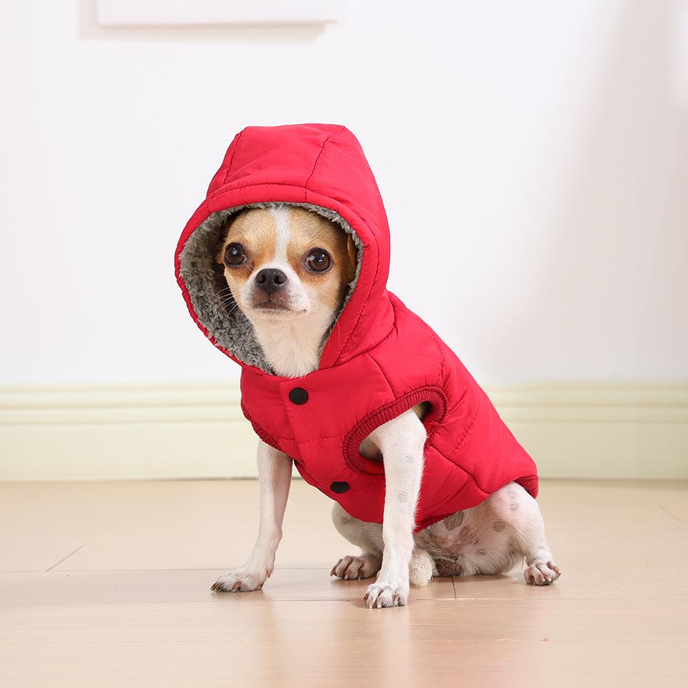New Autumn/Winter Waterproof Dog Ski Jacket - Two-Legged Cotton Vest