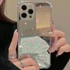 Luxury Mirror Anti Drop Little Hearts Pattern Phone Case For iPhone 16 15 14 13 12 11 Pro Max XS X XR 7 8 Plus SE Soft Cover