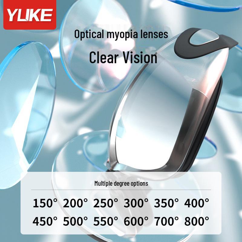 Okulary pływackie HD Anti-Fog dla krótkowzroczności z zatyczkami do uszu dla mężczyzn i kobiet