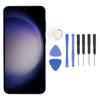 Phone Replacement Screen 6.6 Inch LCD Touch Digitizer Display Assembly with Fingerprint Frame Tool Kit for Galaxy S23