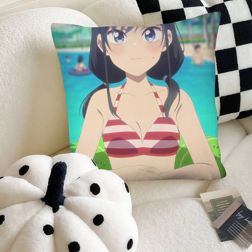 Harem Anime We Never Learn Pillow Case Fashion Square Pillowcase Bedroom Sofa Room Ins Decoration Leisure