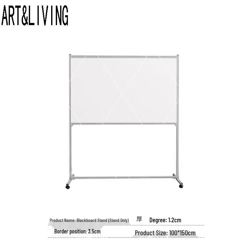 ART&LIVING Mobile Stainless Steel Blackboard