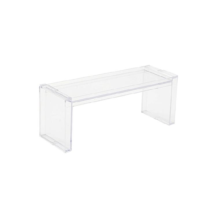Desktop Clear Storage Holder Transparent Stackable Shelf Home Kitchen Bathroom
