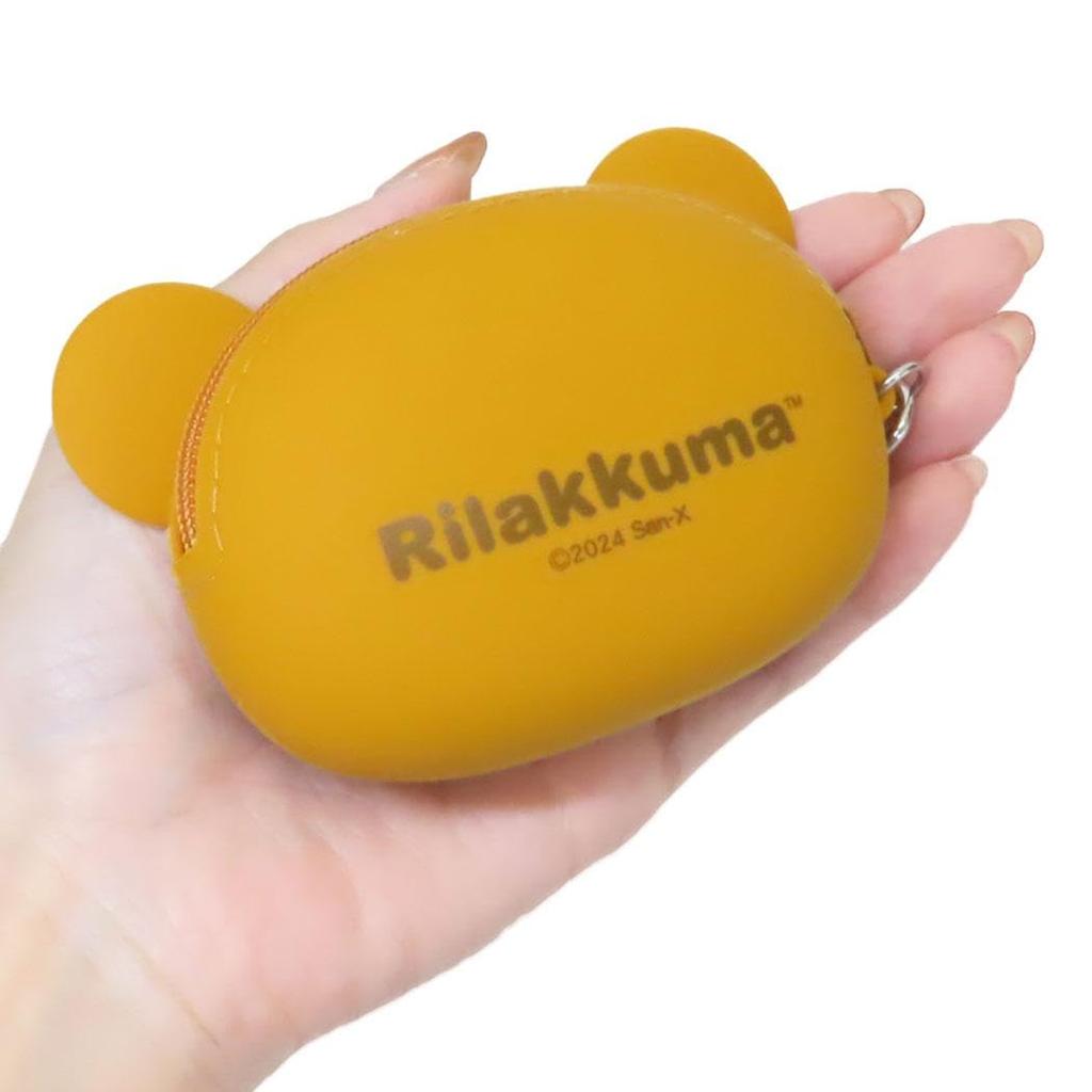 Rilakkuma Silicone Face Pouch Unique Accessory Case Character Goods Mail Order [Mini Pouch] San-X
