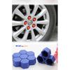 20x Blue Car Wheel Nut Lug Dust Cover Cap Protector Tyre Bolt Hub Screw Cap