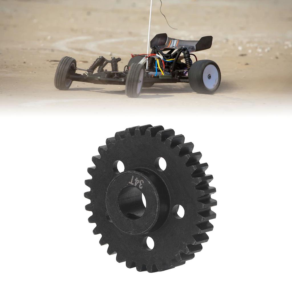 Spool Gear Steel Rust Proof Stable Performance RC Transmission Gear for Arrma 1/7 1/8 Series 34T Black