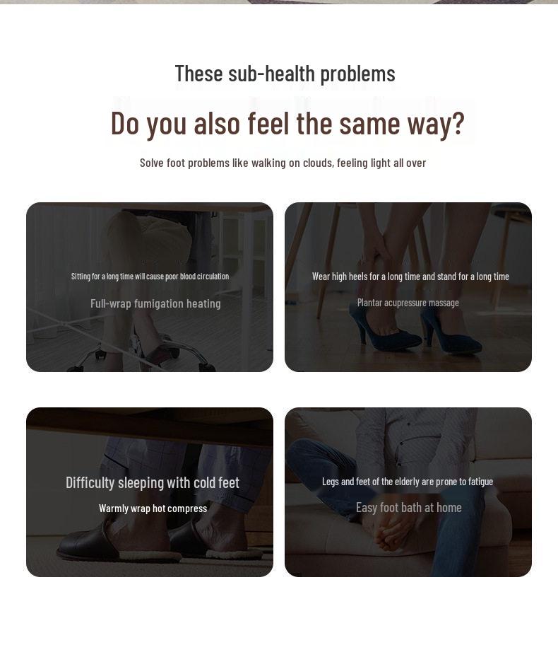 USB EMS Smart 3D Foot Massager - Microcurrent Pulse Pad for Foot Sole Therapy