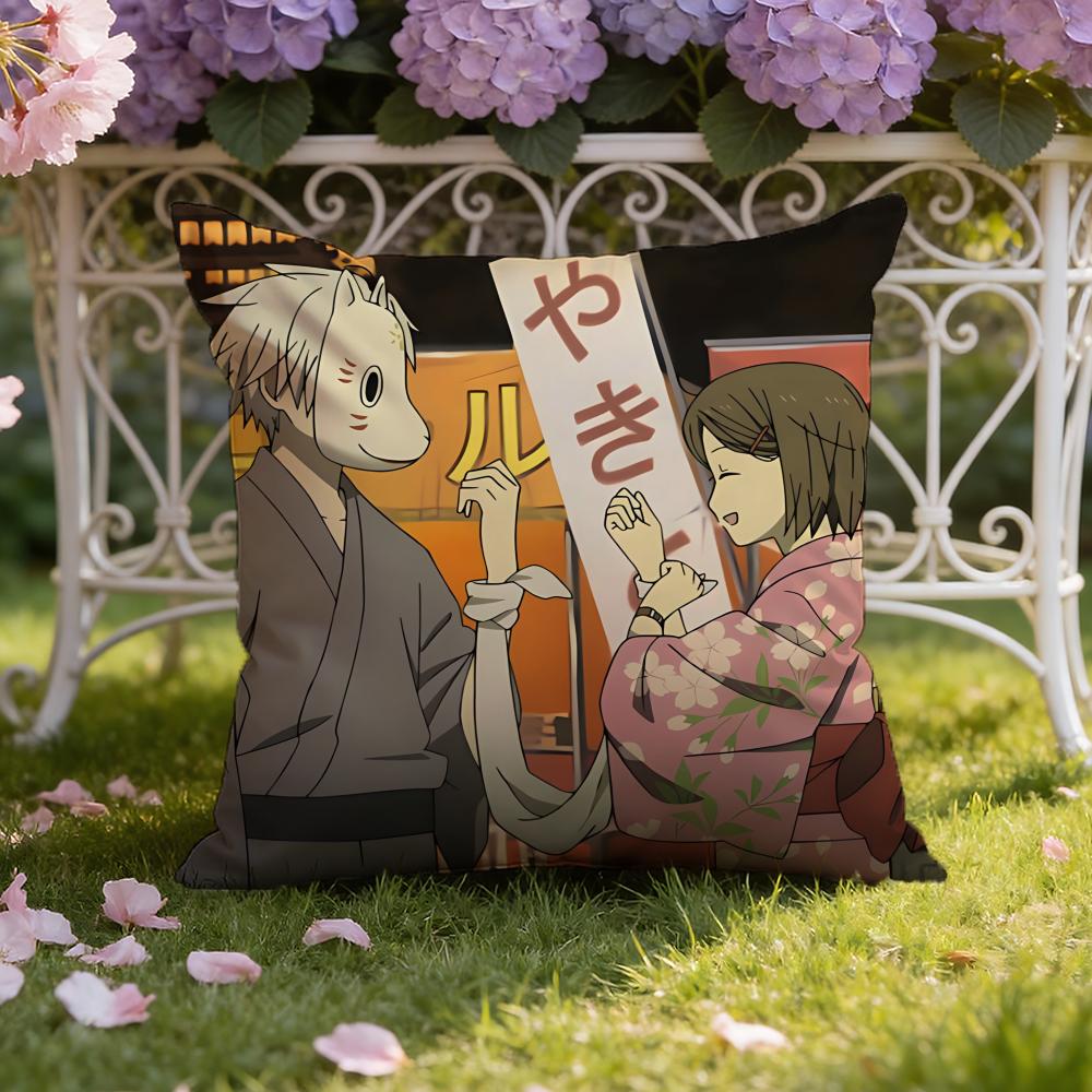 Hotarubi No animeMori E Cushion Cover Home & Car Dual-Scene Pillow Cover: Reversible for Premium Comfort